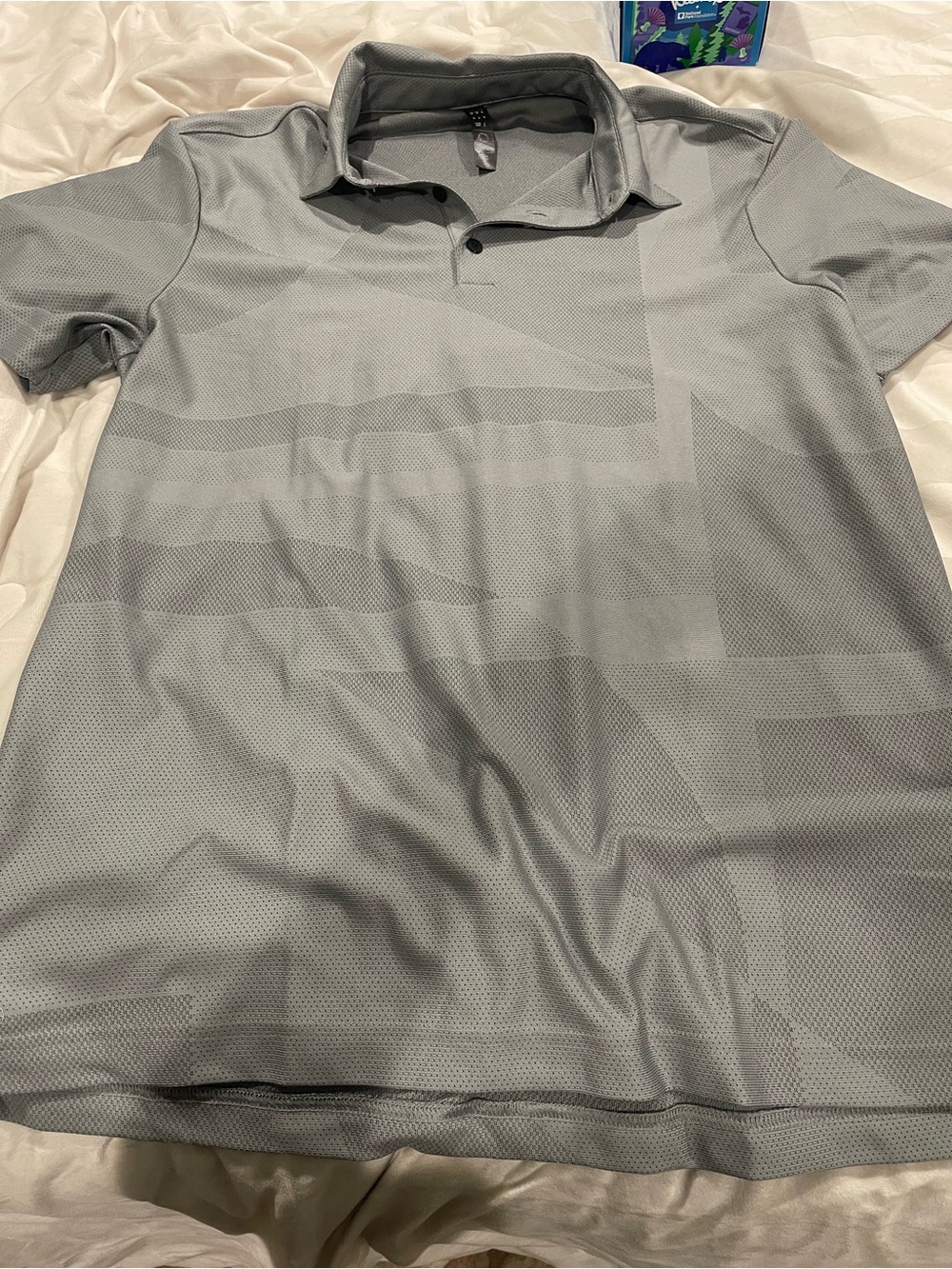 Adidas Men's Gray Short-Sleeve Polo Shirt - Breathable Performance